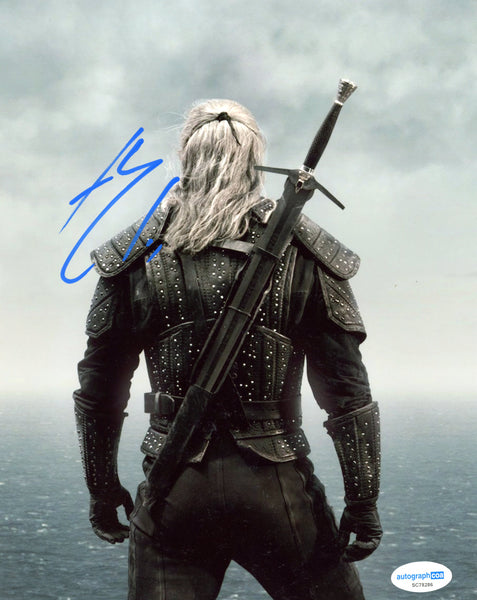 Henry Cavill Witcher Signed Autograph 8x10 Photo ACOA