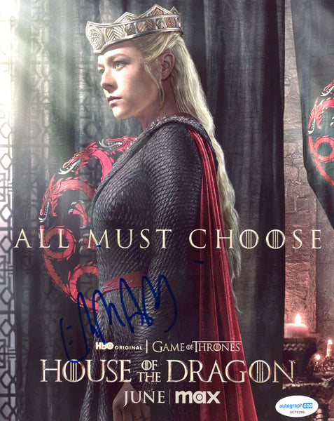 Emma D'Arcy House of the Dragon Signed Autograph 8x10 Photo ACOA