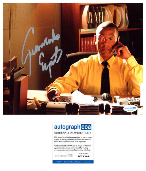 Giancarlo Esposito Breaking Bad Signed Autograph 8x10 Photo ACOA