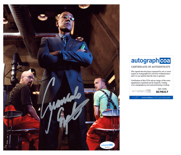 Giancarlo Esposito Breaking Bad Signed Autograph 8x10 Photo ACOA