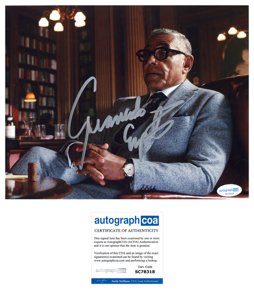 Giancarlo Esposito Breaking Bad Signed Autograph 8x10 Photo ACOA