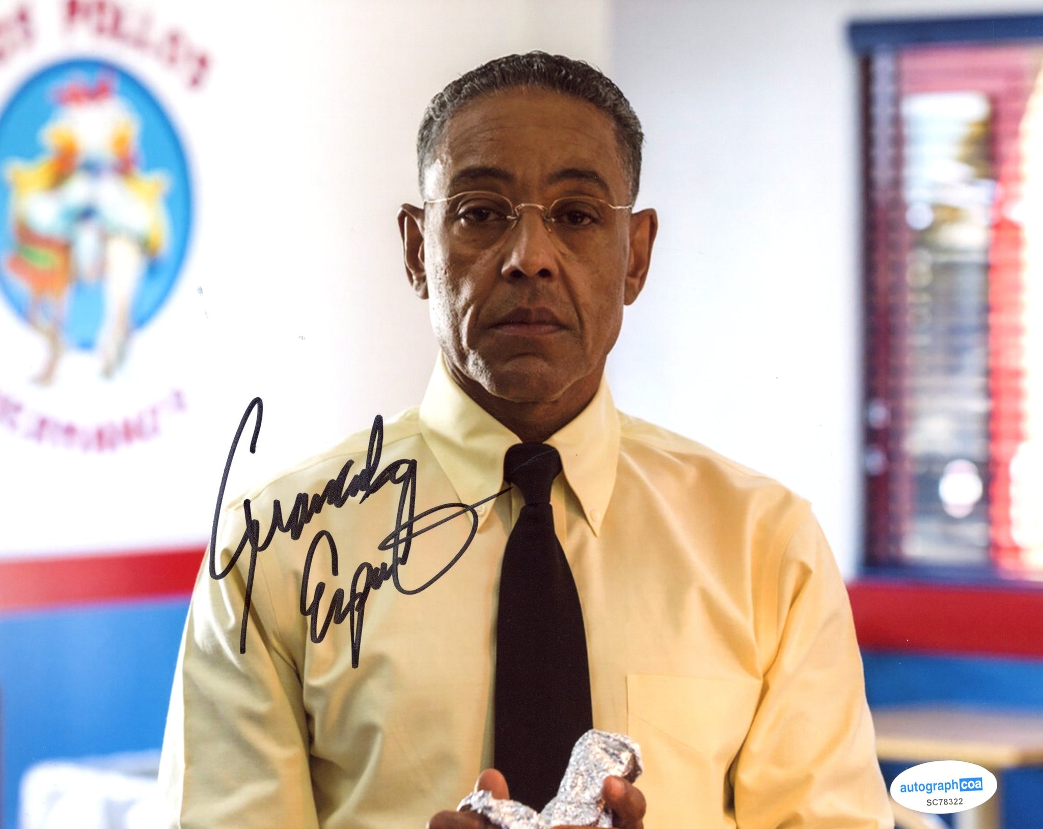 Giancarlo Esposito Breaking Bad Signed Autograph 8x10 Photo ACOA