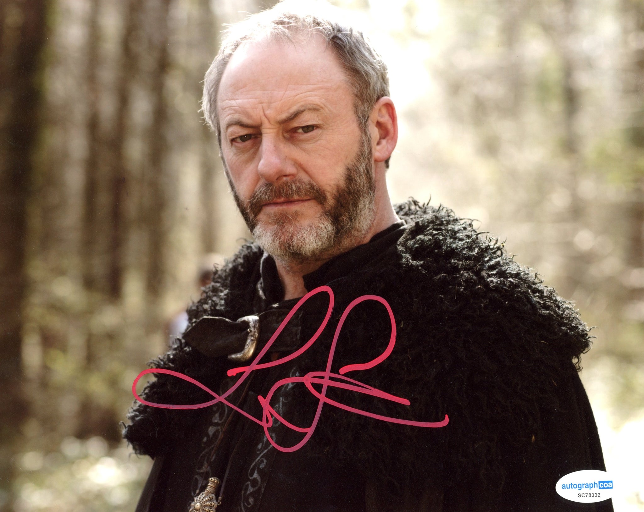 Liam Cunningham Game of Thrones Signed Autograph 8x10 Photo ACOA