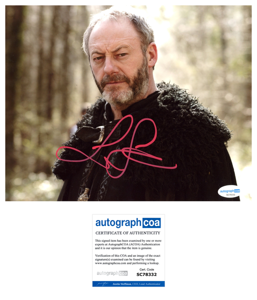 Liam Cunningham Game of Thrones Signed Autograph 8x10 Photo ACOA