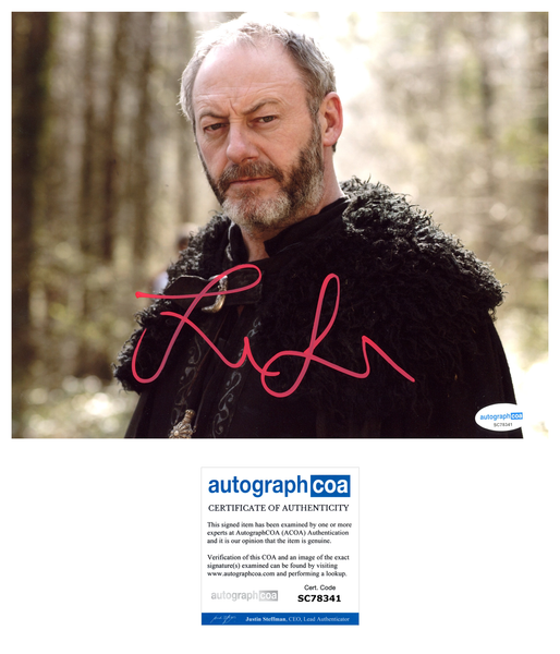 Liam Cunningham Game of Thrones Signed Autograph 8x10 Photo ACOA