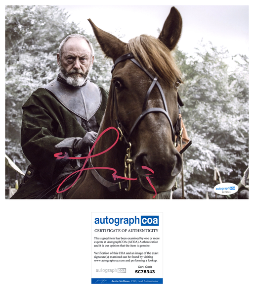 Liam Cunningham Game of Thrones Signed Autograph 8x10 Photo ACOA