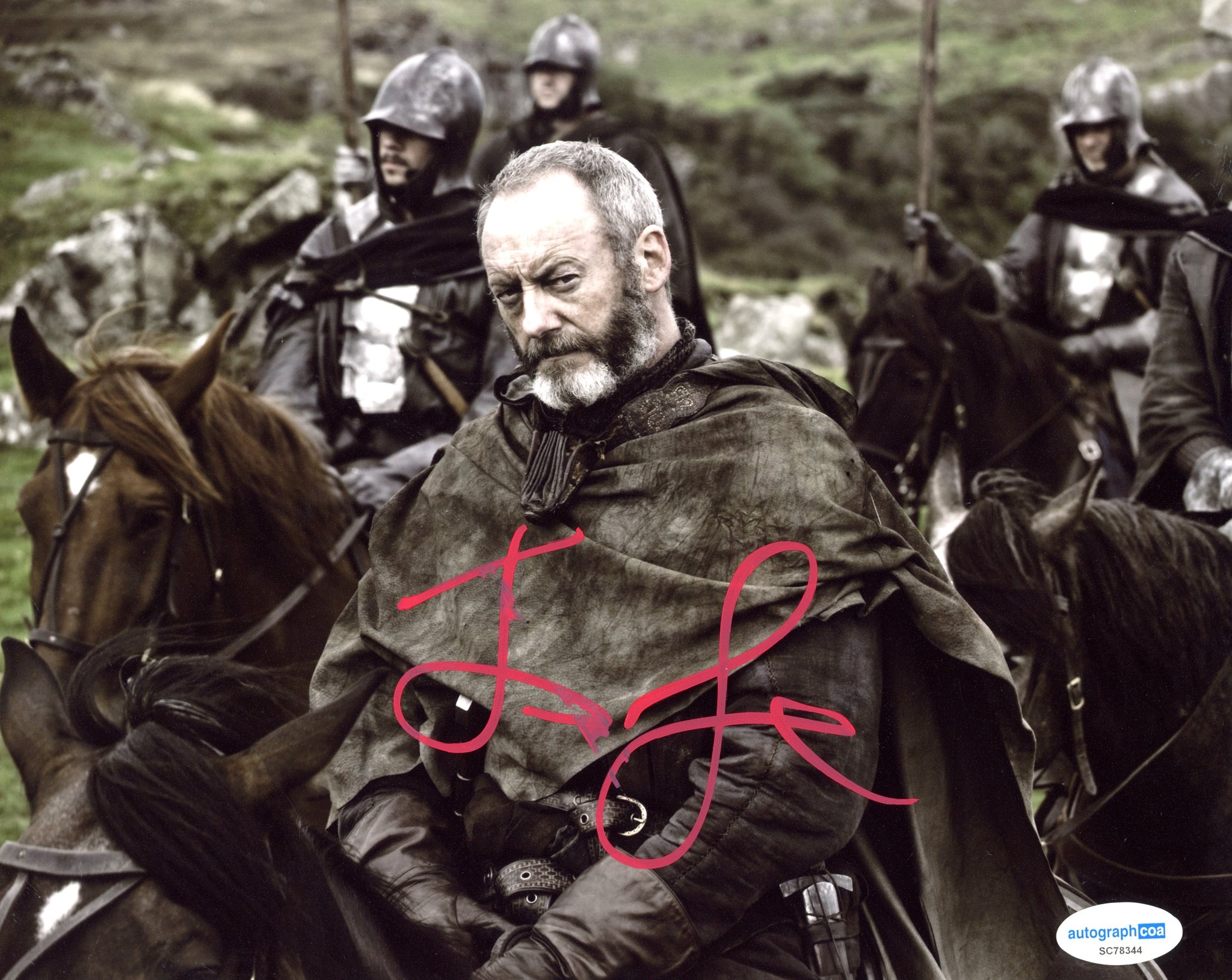 Liam Cunningham Game of Thrones Signed Autograph 8x10 Photo ACOA