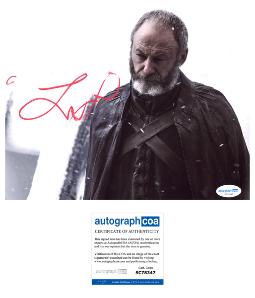 Liam Cunningham Game of Thrones Signed Autograph 8x10 Photo ACOA