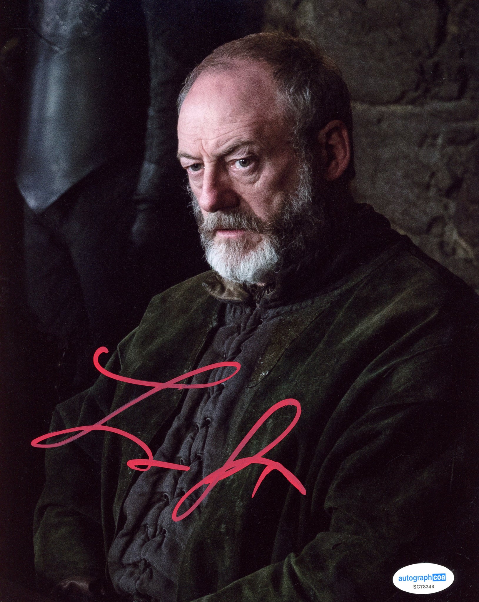 Liam Cunningham Game of Thrones Signed Autograph 8x10 Photo ACOA