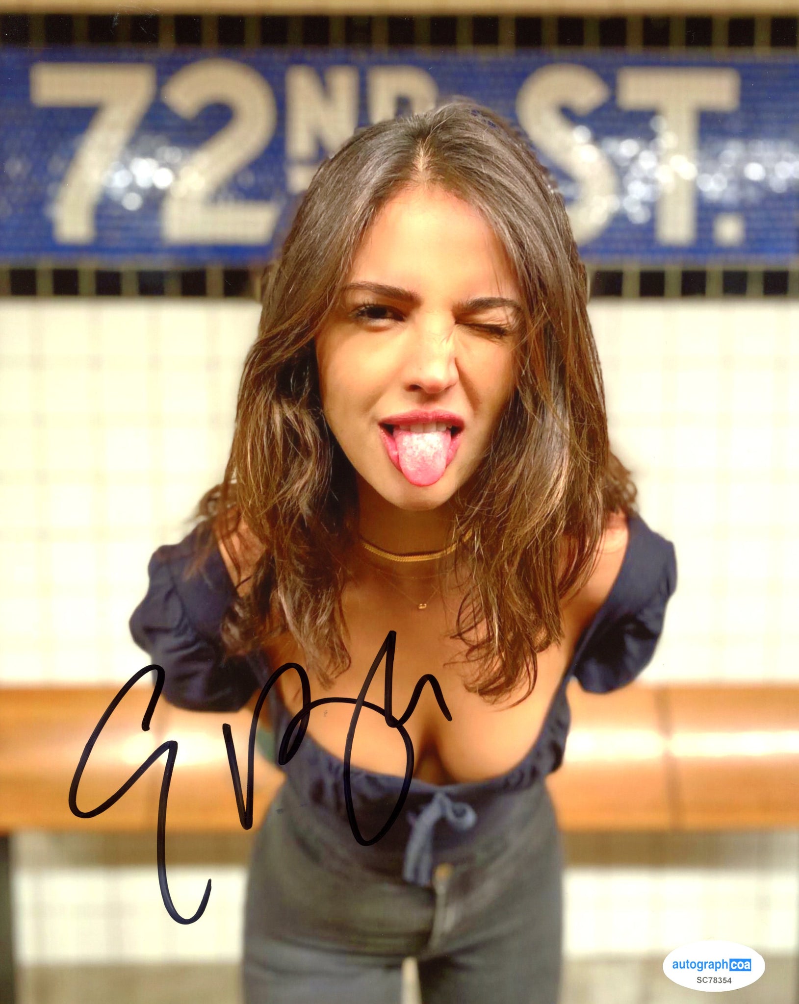 Eiza Gonzalez Ministry Signed Autograph 8x10 Photo ACOA