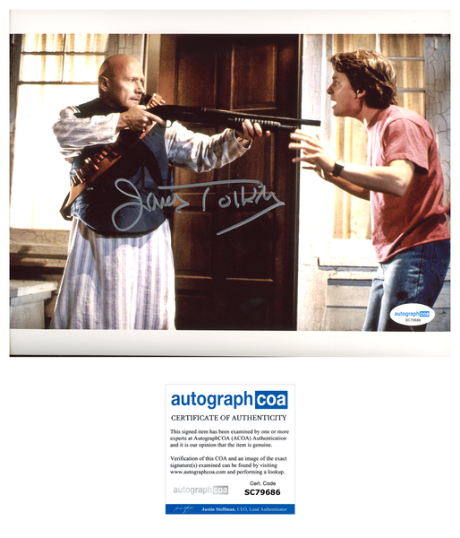 James Tolkan Back Future Signed Autograph 8x10 Photo ACOA