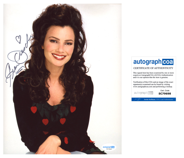 Fran Drescher Sexy Signed Autograph 8x10 Photo ACOA