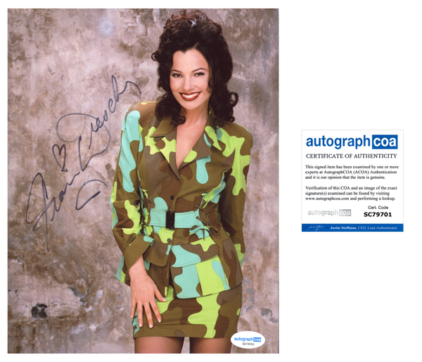 Fran Drescher Sexy Signed Autograph 8x10 Photo ACOA