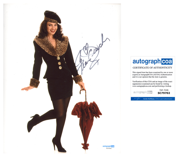 Fran Drescher Sexy Signed Autograph 8x10 Photo ACOA