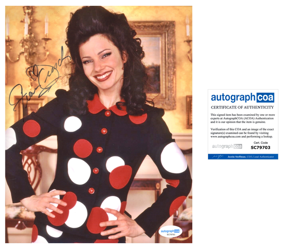 Fran Drescher Sexy Signed Autograph 8x10 Photo ACOA