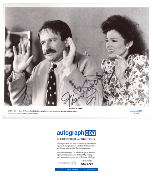 Fran Drescher Sexy Signed Autograph 8x10 Photo ACOA