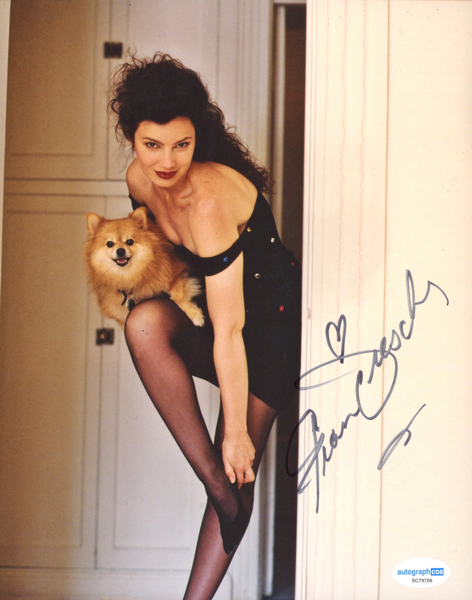 Fran Drescher Sexy Signed Autograph 8x10 Photo ACOA