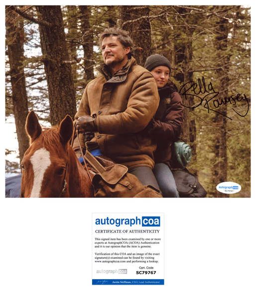 Bella Ramsey Last of Us Signed Autograph 8x10 Photo ACOA