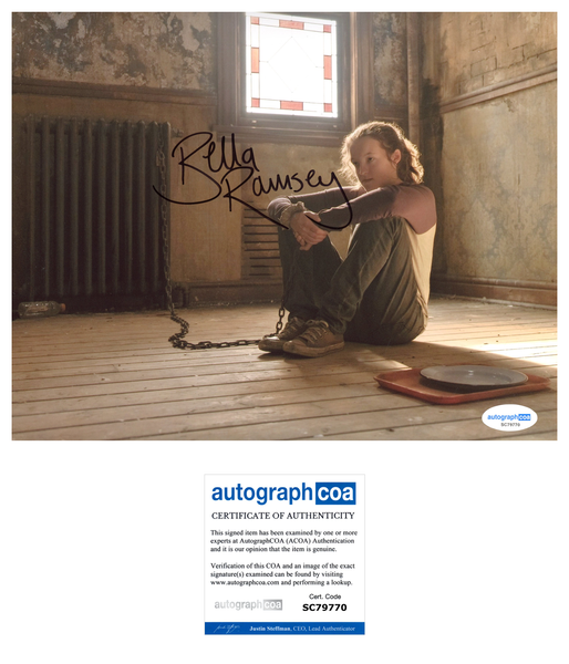 Bella Ramsey Last of Us Signed Autograph 8x10 Photo ACOA