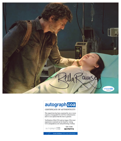 Bella Ramsey Last of Us Signed Autograph 8x10 Photo ACOA