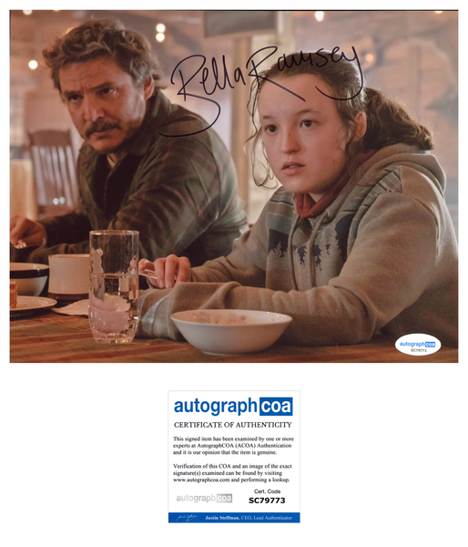 Bella Ramsey Last of Us Signed Autograph 8x10 Photo ACOA