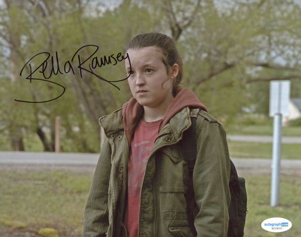 Bella Ramsey Last of Us Signed Autograph 8x10 Photo ACOA