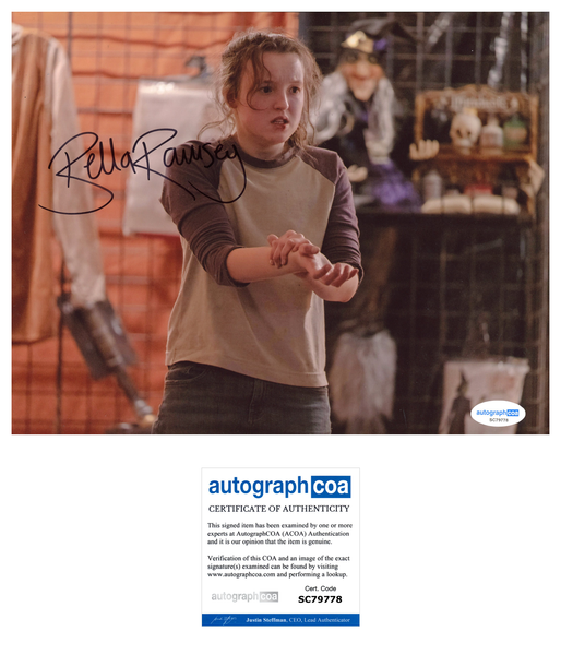 Bella Ramsey Last of Us Signed Autograph 8x10 Photo ACOA