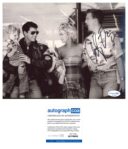 Anthony Edwards Top Gun Signed Autograph 8x10 Photo ACOA