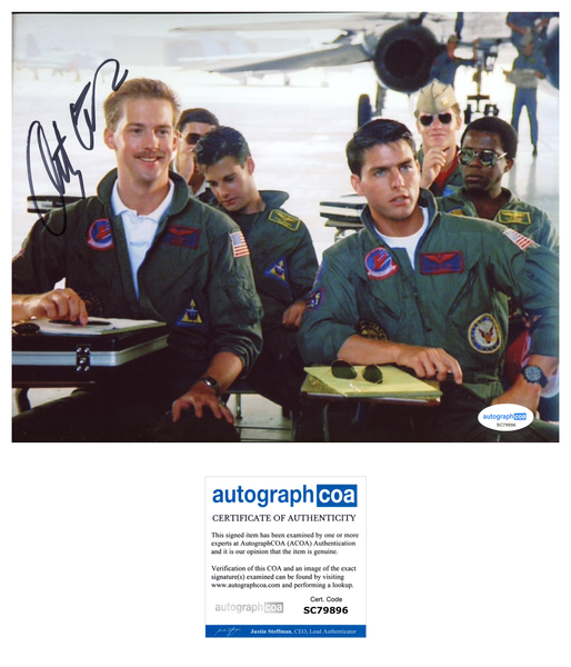 Anthony Edwards Top Gun Signed Autograph 8x10 Photo ACOA