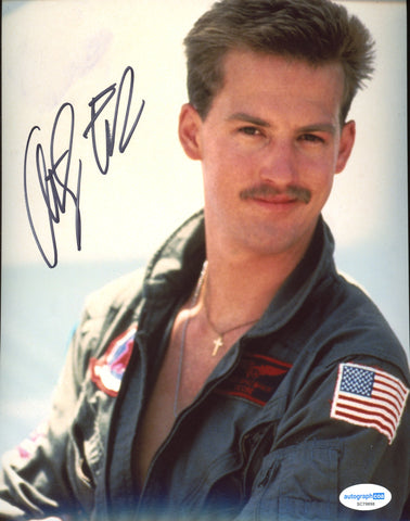 Anthony Edwards Top Gun Signed Autograph 8x10 Photo ACOA