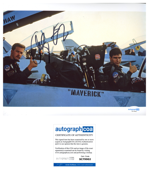 Anthony Edwards Top Gun Signed Autograph 8x10 Photo ACOA