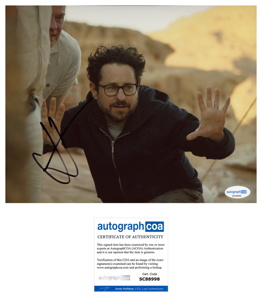 JJ Abrams Star Wars Signed Autograph 8x10 Photo ACOA