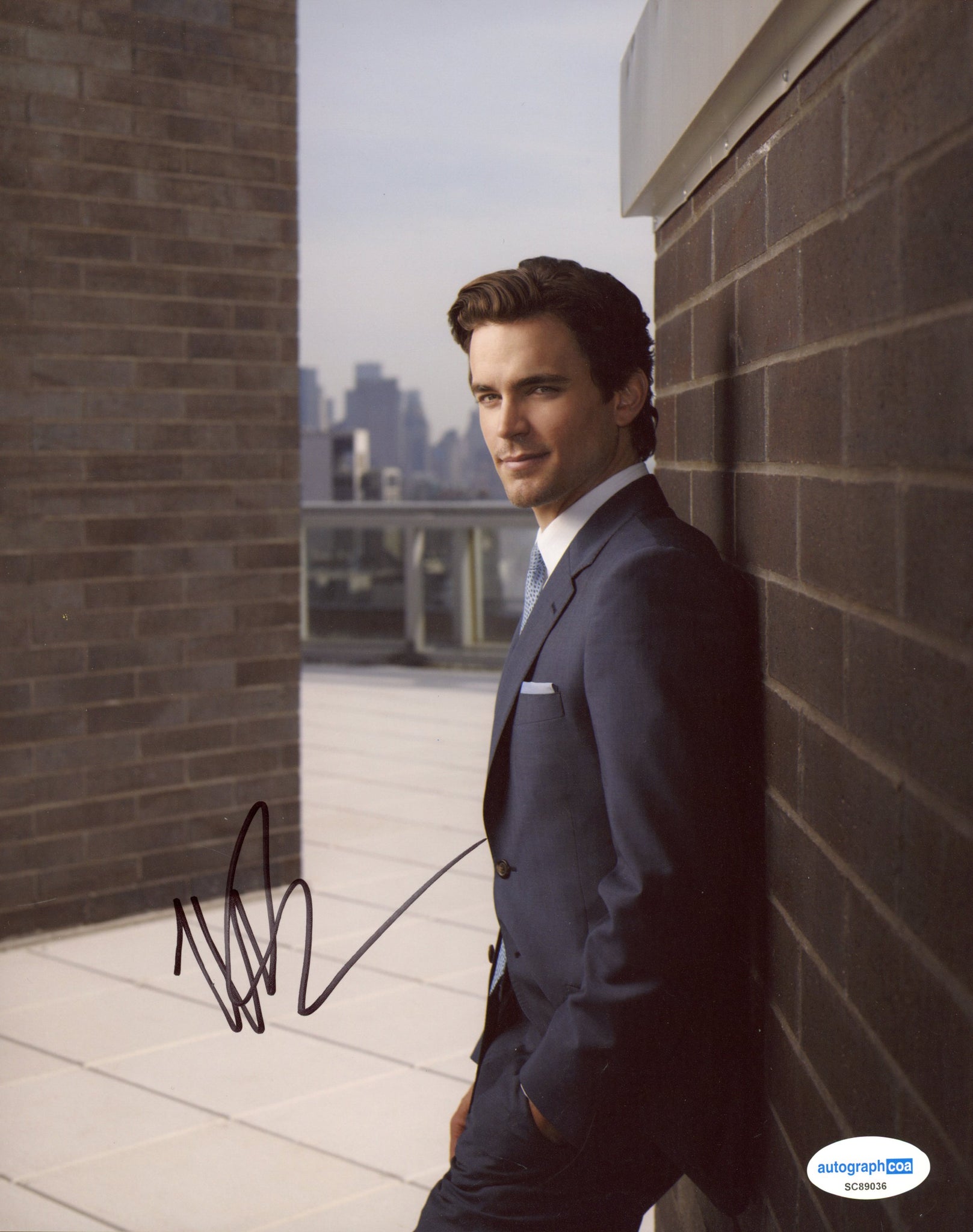 Matt Bomer White Collar Signed Autograph 8x10 Photo ACOA