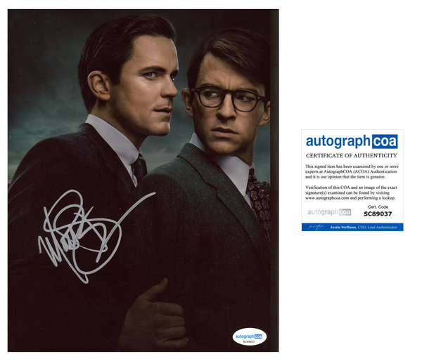 Matt Bomer Fellow Travelers Signed Autograph 8x10 Photo ACOA