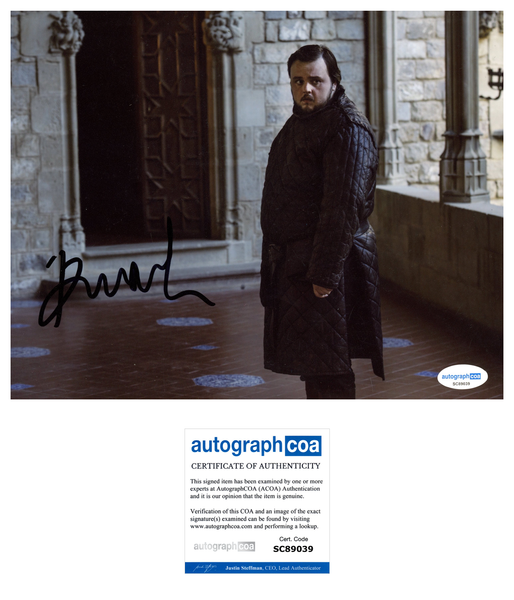 John Bradley Game of Thrones Signed Autograph 8x10 Photo ACOA