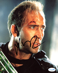 Nicolas Cage The Rock Signed Autograph 8x10 Photo ACOA