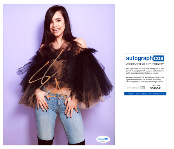 Sofia Carson Descendants Signed Autograph 8x10 Photo ACOA