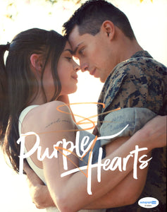 Sofia Carson Purple Hearts Signed Autograph 8x10 Photo ACOA