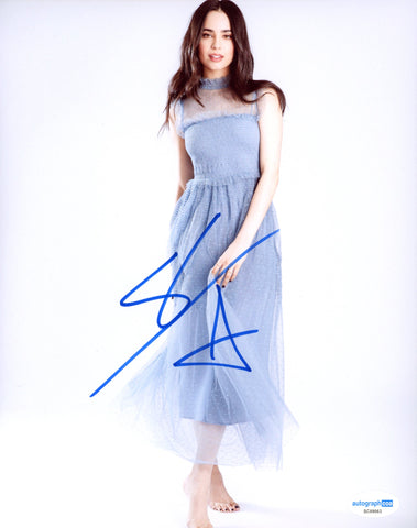 Sofia Carson Purple Hearts Signed Autograph 8x10 Photo ACOA