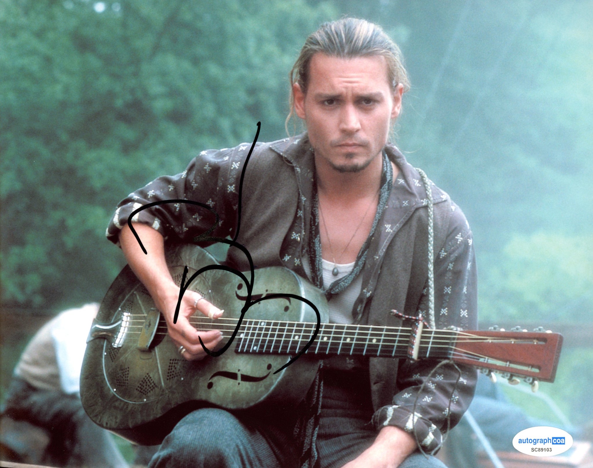 Johnny Depp Chocolat Signed Autograph 8x10 Photo ACOA