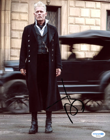 Johnny Depp Fantastic Beasts Signed Autograph 8x10 Photo ACOA