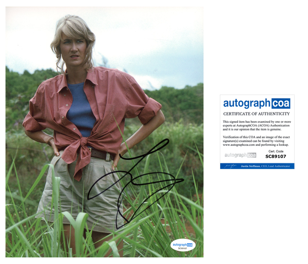 Laura Dern Jurassic Park Signed Autograph 8x10 Photo ACOA