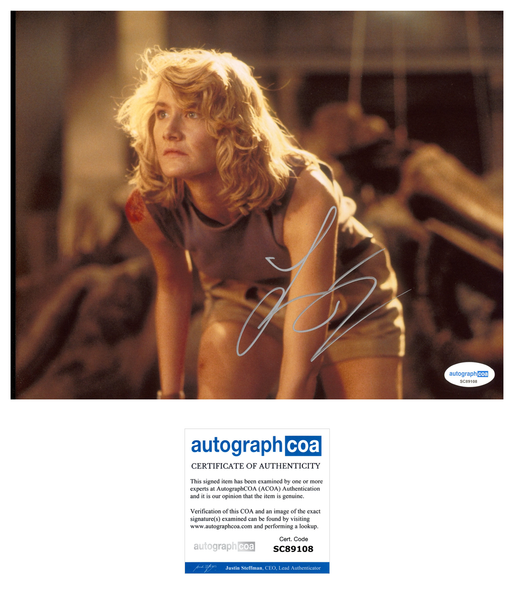 Laura Dern Jurassic Park Signed Autograph 8x10 Photo ACOA