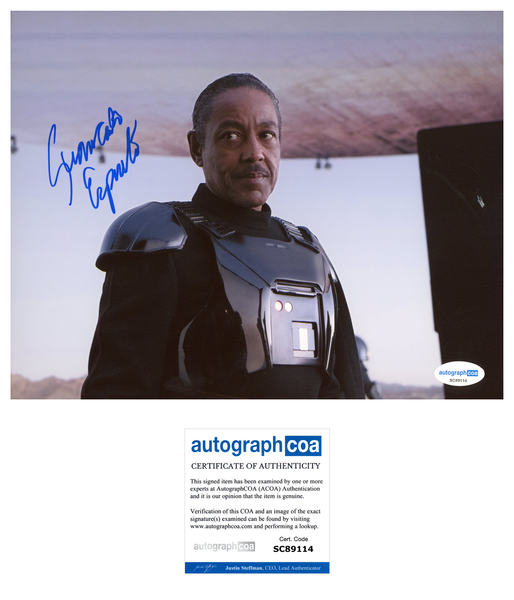 Giancarlo Esposito Mandalorian Signed Autograph 8x10 Photo ACOA