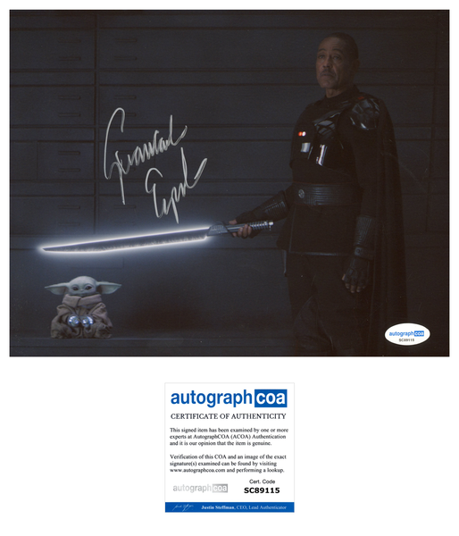 Giancarlo Esposito Mandalorian Signed Autograph 8x10 Photo ACOA