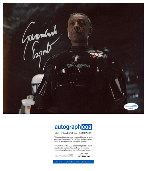 Giancarlo Esposito Mandalorian Signed Autograph 8x10 Photo ACOA