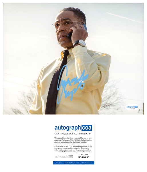 Giancarlo Esposito Breaking Bad Signed Autograph 8x10 Photo ACOA