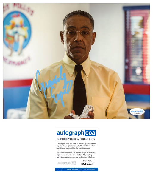 Giancarlo Esposito Breaking Bad Signed Autograph 8x10 Photo ACOA