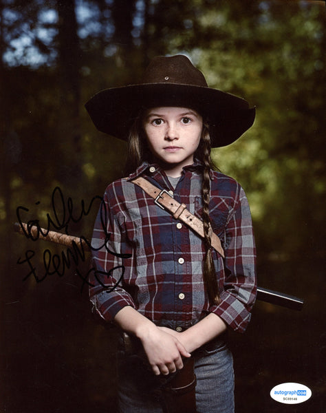 Cailey Fleming Walking Dead Signed Autograph 8x10 Photo ACOA