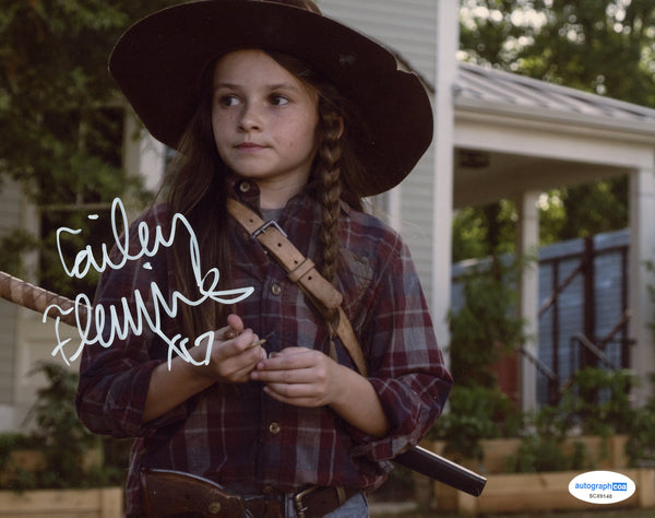 Cailey Fleming Walking Dead Signed Autograph 8x10 Photo ACOA